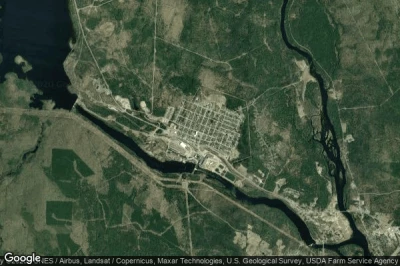 Vue aérienne de East Millinocket