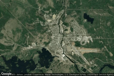 Vue aérienne de Millinocket