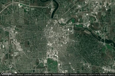 Vue aérienne de Ann Arbor