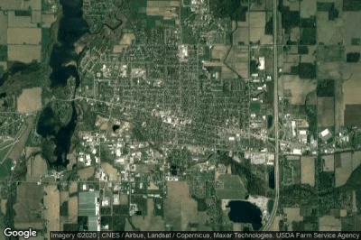 Vue aérienne de Coldwater
