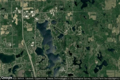 Vue aérienne de Lake Fenton