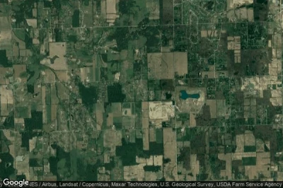 Vue aérienne de Washtenaw County