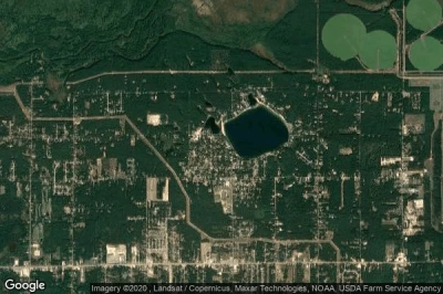 Vue aérienne de Wolf Lake