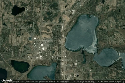 Vue aérienne de Forest Lake