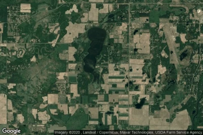 Vue aérienne de Isanti County