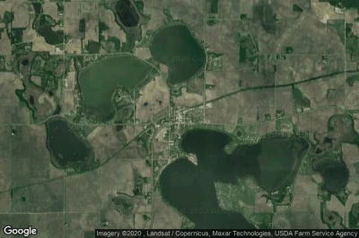 Vue aérienne de Madison Lake