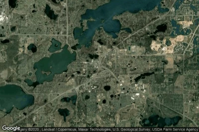 Vue aérienne de Prior Lake