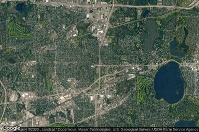 Vue aérienne de Saint Louis Park