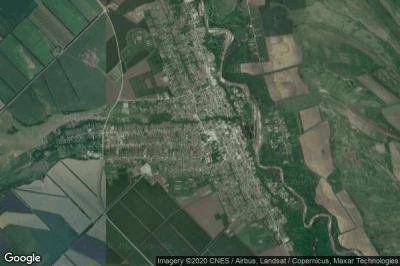 Vue aérienne de Poputnaya