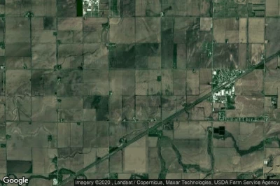 Vue aérienne de Hall County