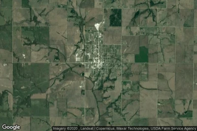 Vue aérienne de Pawnee City