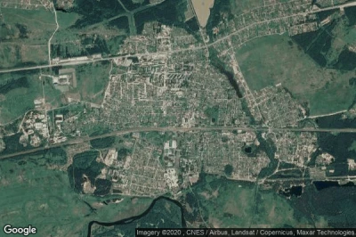 Vue aérienne de Petushki