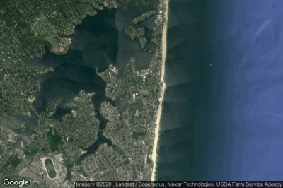 Vue aérienne de Monmouth Beach