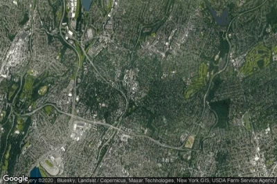 Vue aérienne de Bronxville