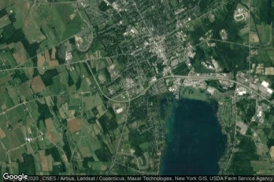 Vue aérienne de Canandaigua