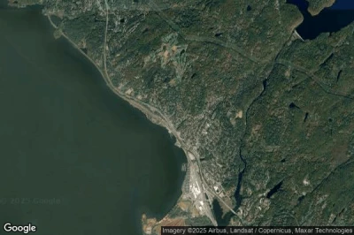 Vue aérienne de Croton-on-Hudson