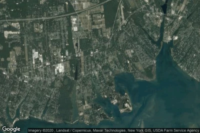 Vue aérienne de East Moriches