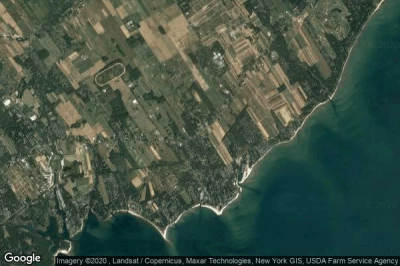 Vue aérienne de Jamesport