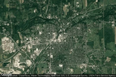 Vue aérienne de Lockport