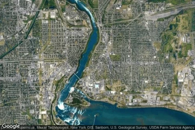 Vue aérienne de Niagara Falls