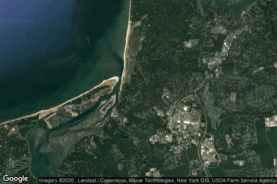 Vue aérienne de Stony Brook