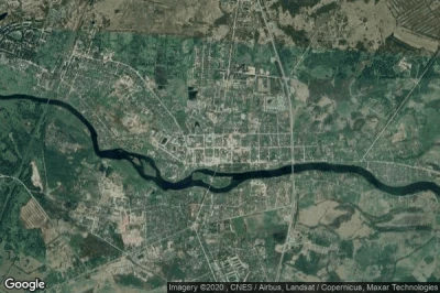 Vue aérienne de Ostrov