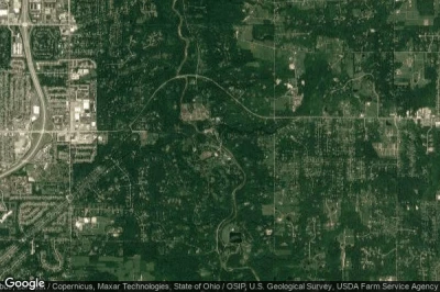 Vue aérienne de Gates Mills