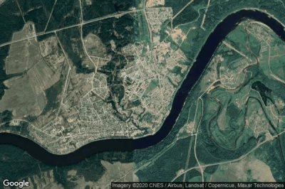 Vue aérienne de Oleshkovka