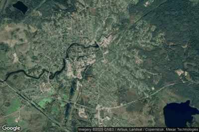 Vue aérienne de Okulovka