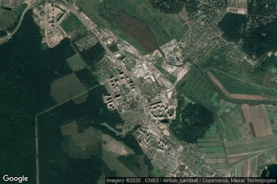Vue aérienne de Oktyabrskiy