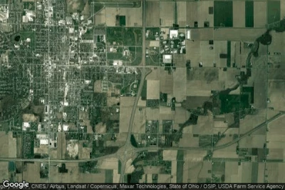 Vue aérienne de Wood County