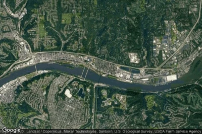 Vue aérienne de Aspinwall