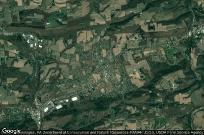 Vue aérienne de Elysburg