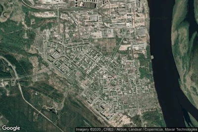 Vue aérienne de Novodvinsk