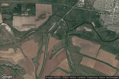 Vue aérienne de Nizhnekalinovskiy