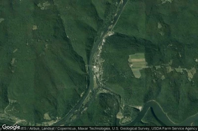 Vue aérienne de Tionesta