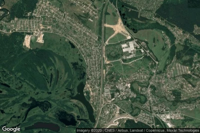 Vue aérienne de Neklyudovo