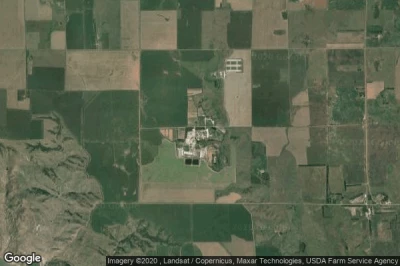 Vue aérienne de Platte Colony