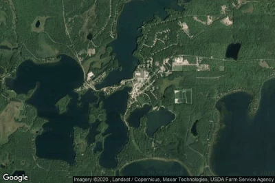 Vue aérienne de Lac du Flambeau