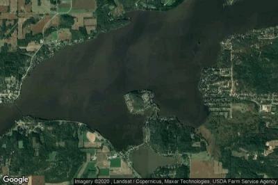Vue aérienne de Lake Wisconsin