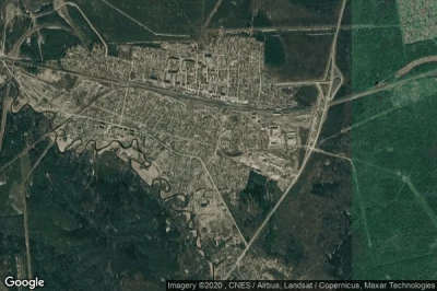 Vue aérienne de Mga