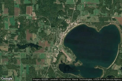 Vue aérienne de Shell Lake