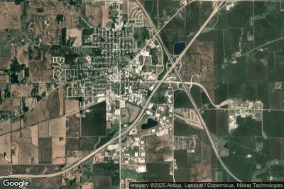 Vue aérienne de Walworth County