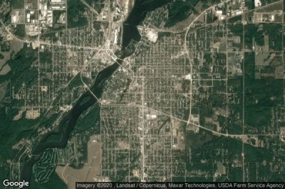 Vue aérienne de Wisconsin Rapids