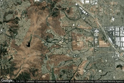 Vue aérienne de Chino Hills