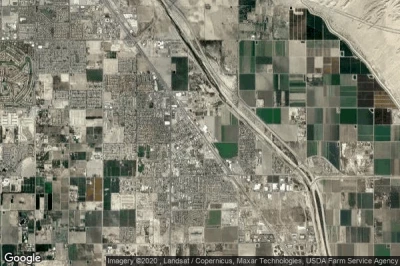 Vue aérienne de Coachella