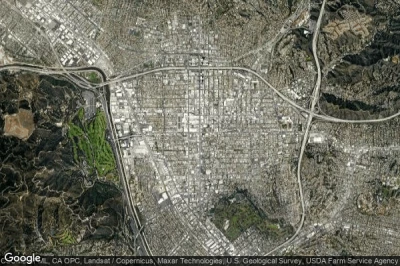 Vue aérienne de Glendale