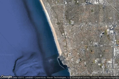 Vue aérienne de Hermosa Beach