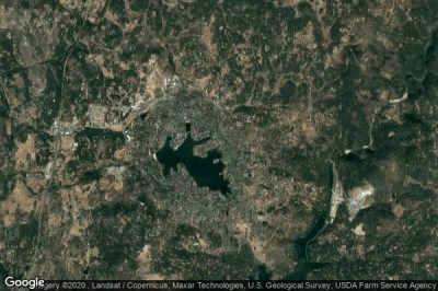 Vue aérienne de Lake of the Pines