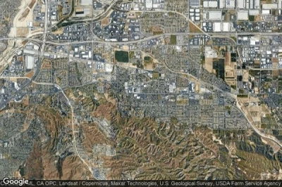 Vue aérienne de Loma Linda